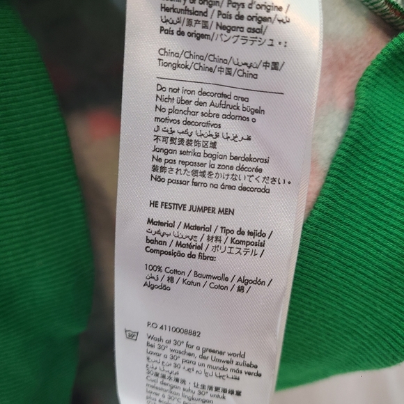 Heineken Men's Sweater Official Licensed Long Sleeve Abstract Pullover L - Picture 5 of 8